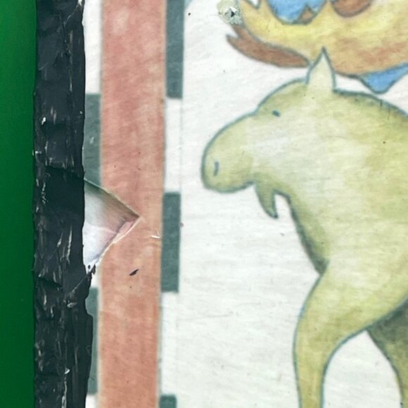 Rustic Moose Slate Wall Hanging Lodge Cabin Décor 12" Art Plaque Leather Strap - Picture 10 of 12